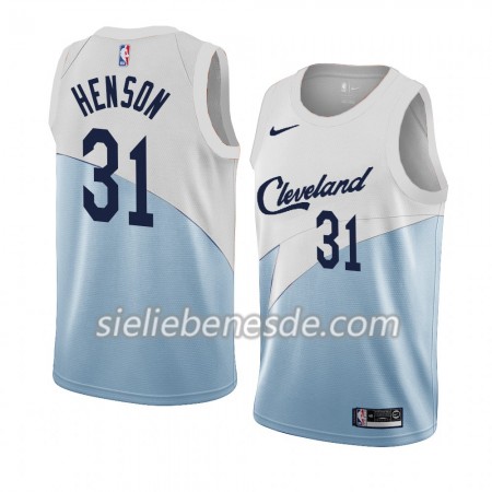Herren NBA Cleveland Cavaliers Trikot John Henson 31 2018-19 Nike Blau Weiß Swingman